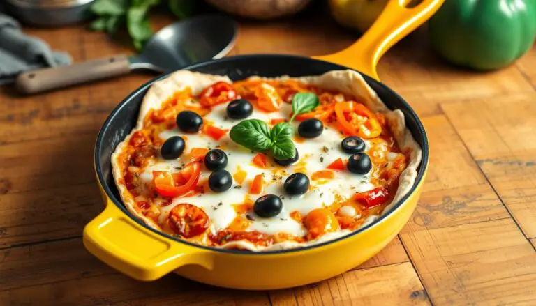Skillet Tortilla Pizza